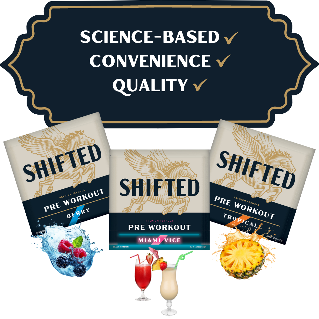 Premium Pre Workout Single Serving Packets Shifted