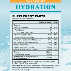 Hydration: Naturally Sweetened Electrolytes