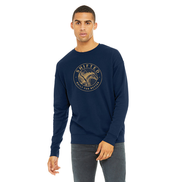 Crewneck Sweatshirt | Navy & Gold