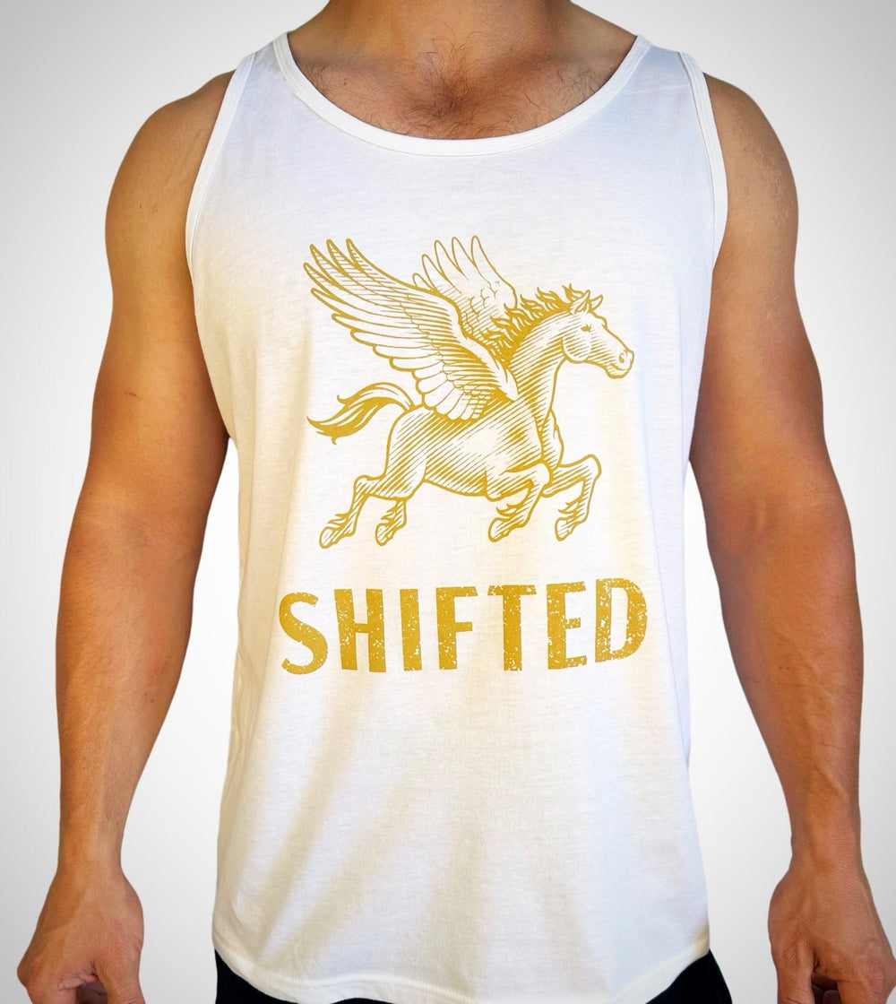 Men's Tank | White & Gold