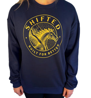 Crewneck Sweatshirt | Navy & Gold