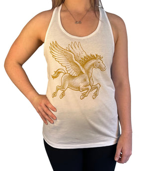 Women's Tank | White & Gold